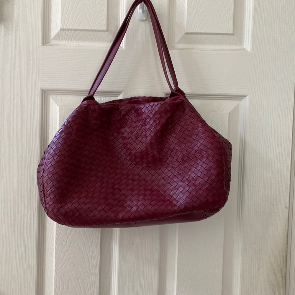 CHRISTOPHER KON Ladies burgundy shoulder bag